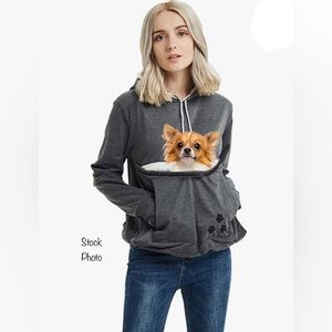 Pet pouch carrier hoodie. Size S